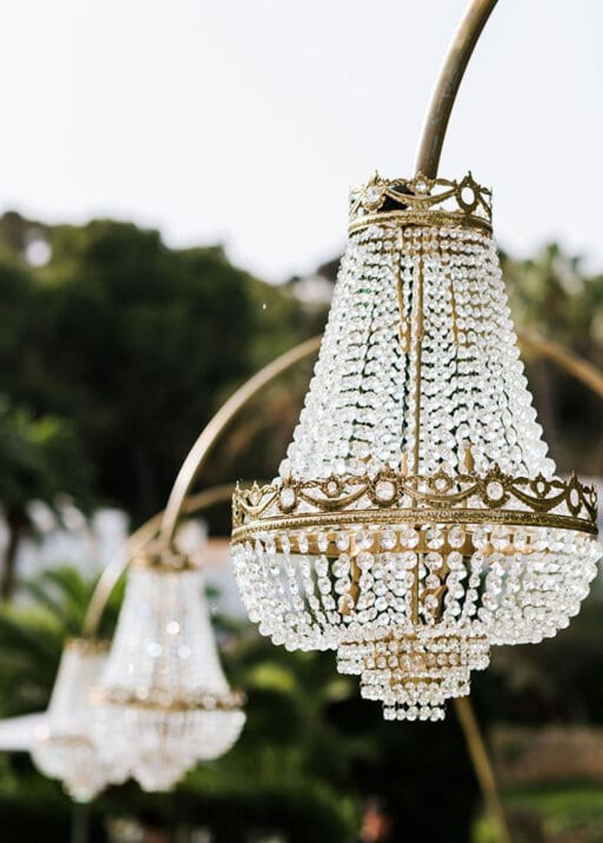 Chandeliers, dinner, romantic, private event, ibiza